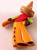 BP30 bakelite Mexican man/wood sombrero